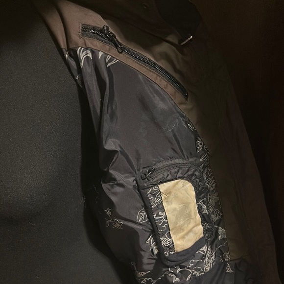 Dark Brown Columbia Titanium 550 Waterproof Down Jacket w/ Faux Fur Hood - Picture 7 of 7